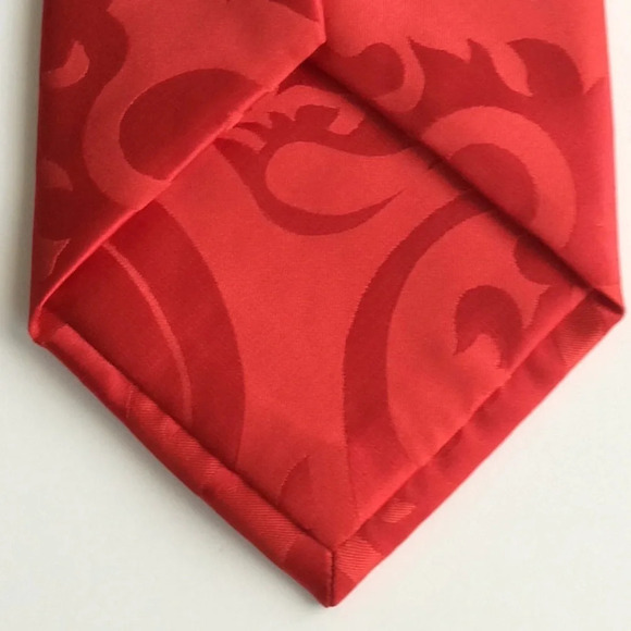 Rossi Man Red Paisley Tie & Handkerchief Set - Picture 5 of 10